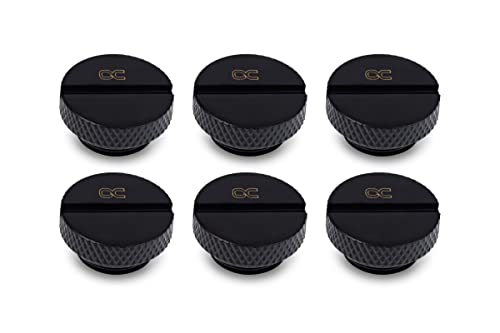 Alphacool Eiszapfen Schraubstopfen G1/4-6-teiliges Set, tiefschwarz von Alphacool