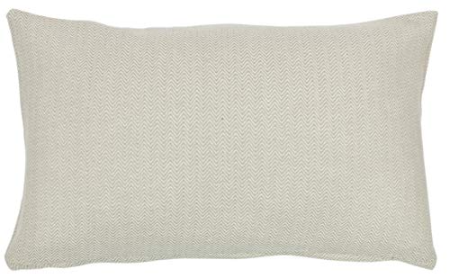 Alphadeco Zigzag Soft Sofakissen inkl. Füllung - Bezug: 100% Baumwolle - Mordernes Ethno Design - viele Größen (Beige/Leinen, 50 x 30 cm) von Alphadeco