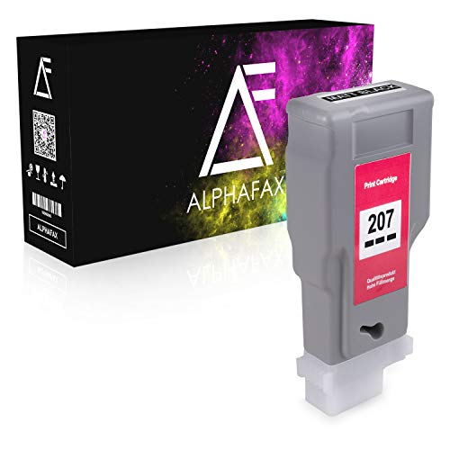Alphafax Tintenpatrone kompatibel mit Canon PFI-207 MBK für Canon imagePROGRAF IPF 680 685 780 785 - Matt Schwarz 300ml von Alphafax