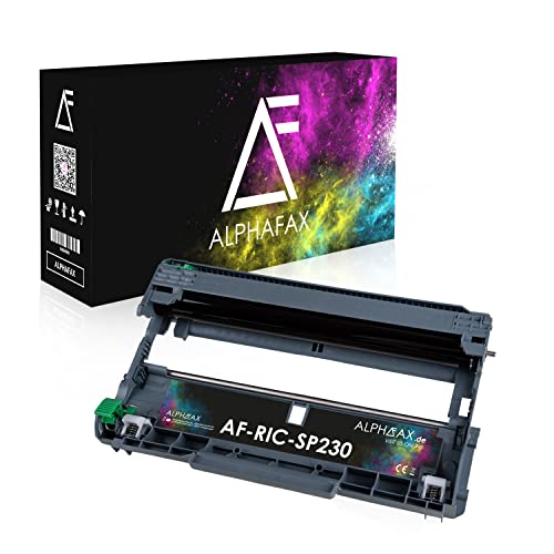Alphafax Trommel kompatibel für Ricoh SP 230 DNw SP 230 FNw SP 230 Series SP 230 SFnw 408294 Type SP230H TypeSP230, Schwarz 12.000Seiten von Alphafax