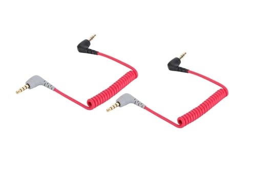 Alphatec Ersatz gewickelt SC7 Kabel 3,5 mm TRRS zu TRS - Mikrofon/Audio/Lavalier zu Smartphone Draht für RODE VideoMicro VideoMic Go BOYA 50cm 2 Stück Alphatec Ersatz gewickelt SC7 Kabel 3,5 mm TRRS zu TRS - Mikrofon/Audio/Lavalier zu Smartphone Draht für RODE VideoMicro VideoMic Go BOYA 50cm 2 Stück von Alphatec