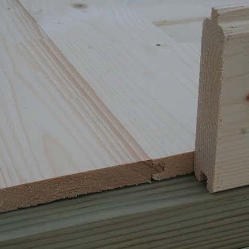 Alpholz 3 m 28 mm Holzfußboden für Gartenhäuser & Gerätehäuser | Universal Fußboden Imprägniert von Alpholz