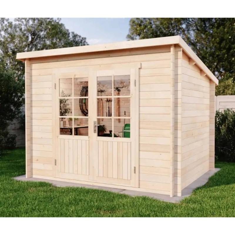 Alpholz Gartenhaus Maria-28 Natur 300 cm x 250 cm von Alpholz