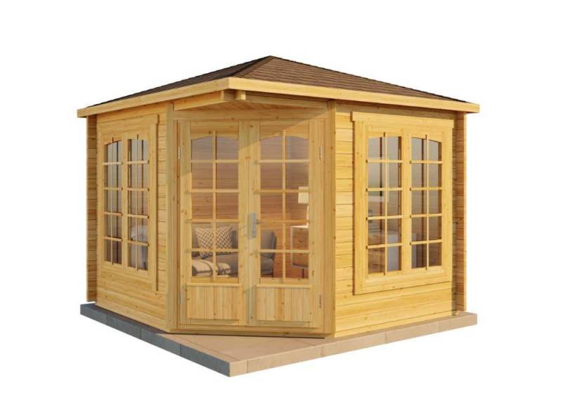 Alpholz Gartenhaus Holz 5-Eck Josephine-40 A, BxT: 325x325 cm von Alpholz