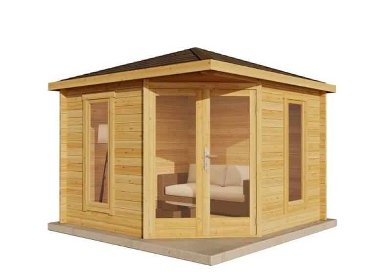 Alpholz Gartenhaus Holz 5-Eck Liwa Compact, BxT: 302x302 cm, in Imprägniert (Pinie) mit 40mm Wandstärke Alpholz Gartenhaus Holz 5-Eck Liwa Compact, BxT: 302x302 cm, in Imprägniert (Pinie) mit 40mm Wandstärke von Alpholz