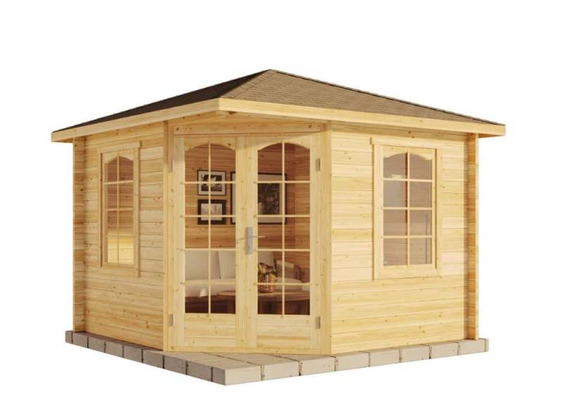 Alpholz Gartenhaus Holz 5-Eck Viking ISO, BxT: 326x326 cm von Alpholz