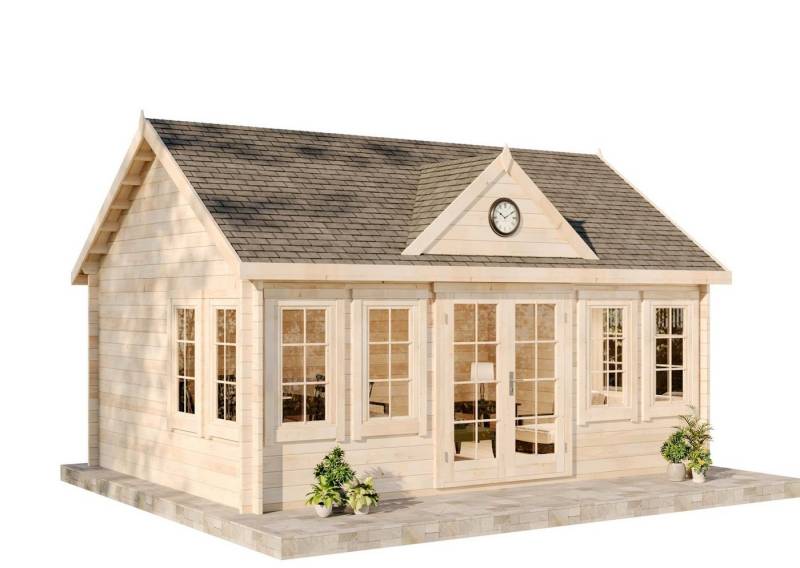 Alpholz Gartenhaus CLOCKHOUSE® XL, BxT: 550x420 cm von Alpholz