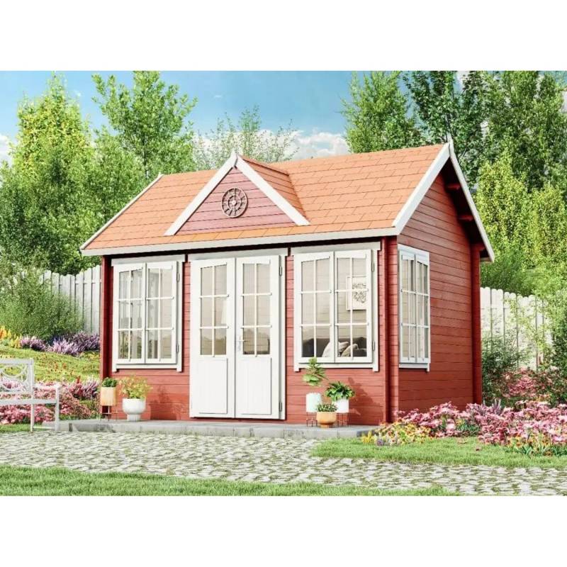 Alpholz Gartenhaus CLOCKHOUSE-28 Satteldach Imprägniert 400 cm x 296 cm Alpholz Gartenhaus CLOCKHOUSE-28 Satteldach Imprägniert 400 cm x 296 cm von Alpholz