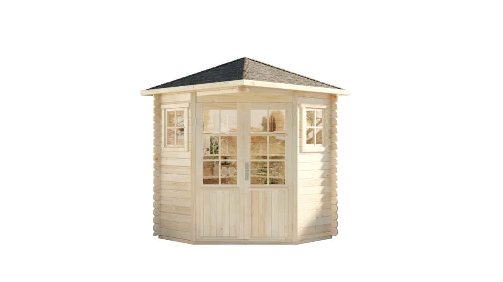 Alpholz Gartenhaus Holz 5-Eck Sunny-A, BxT: 200x200 cm Alpholz Gartenhaus Holz 5-Eck Sunny-A, BxT: 200x200 cm von Alpholz