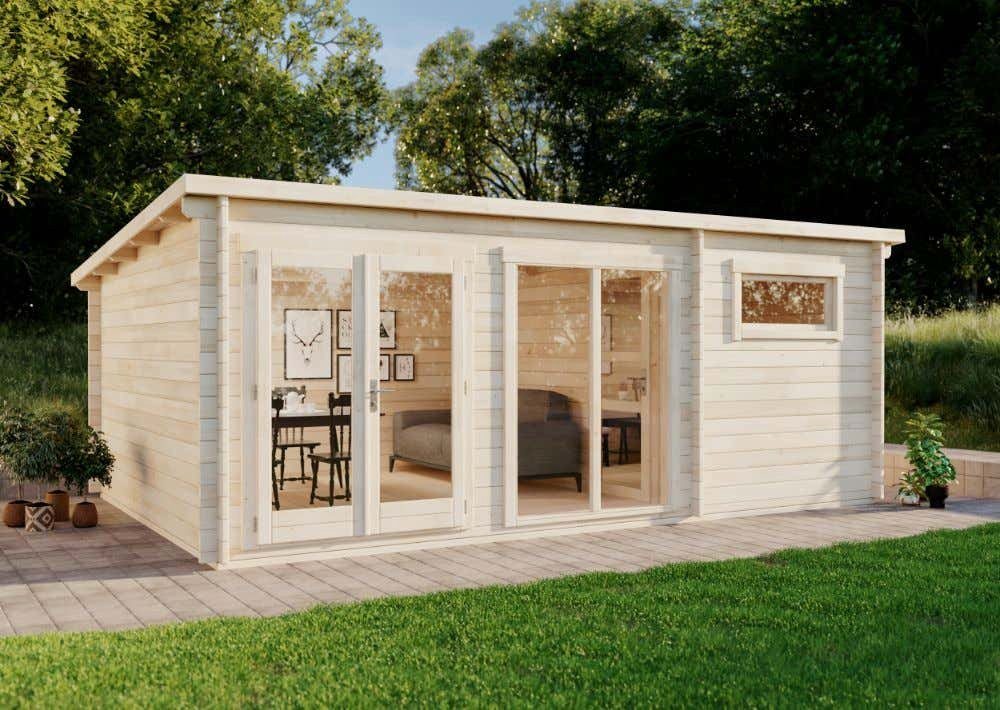 Alpholz Gartenhaus Holz Atrium-E, BxT: 600x425 cm Alpholz Gartenhaus Holz Atrium-E, BxT: 600x425 cm von Alpholz