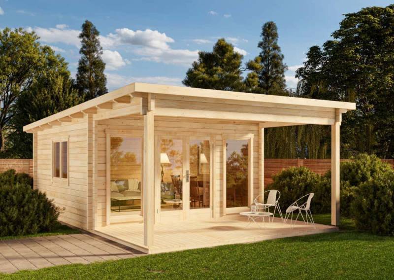 Alpholz Gartenhaus Holz Garten-und Freizeithaus Carroz-Modern Petite ISO, BxT: 514x744 cm, Mit Fußboden von Alpholz