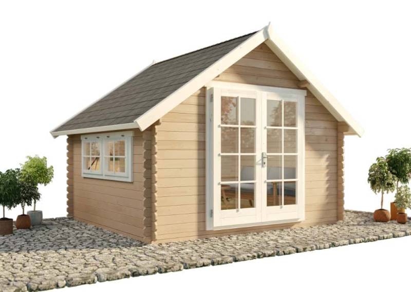 Alpholz Gartenhaus Holz Ronja-28, BxT: 390x320 cm, in Imprägniert (Pinie) mit 28mm Wandstärke Alpholz Gartenhaus Holz Ronja-28, BxT: 390x320 cm, in Imprägniert (Pinie) mit 28mm Wandstärke von Alpholz