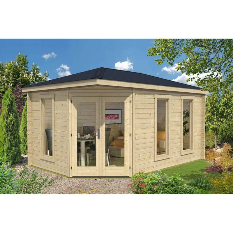 Alpholz Gartenhaus Lido-40 Walmdach 470 cm x 325 cm Naturbelassen Alpholz Gartenhaus Lido-40 Walmdach 470 cm x 325 cm Naturbelassen von Alpholz