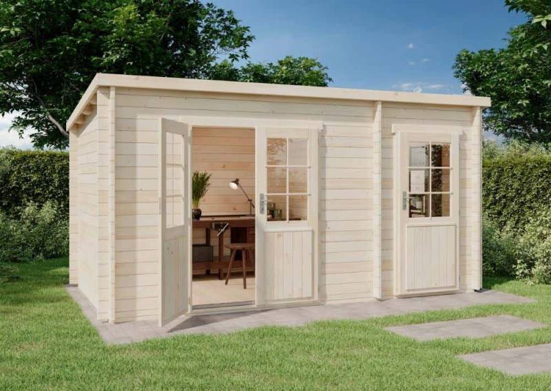 Alpholz Gartenhaus Holz Maria mit Anbau, BxT: 450x279 cm von Alpholz