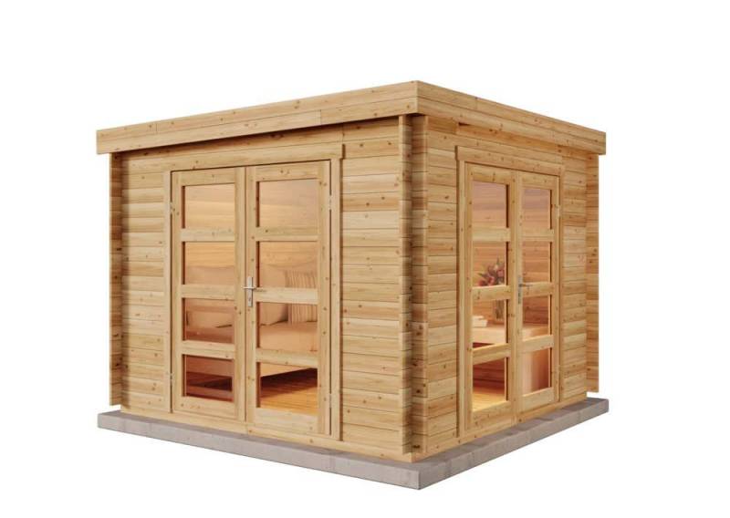 Alpholz Gartenhaus Holz Paloma Beach, BxT: 304x304 cm, in Imprägniert (Grau) Inkl. Fußboden mit 28mm Wandstärke Alpholz Gartenhaus Holz Paloma Beach, BxT: 304x304 cm, in Imprägniert (Grau) Inkl. Fußboden mit 28mm Wandstärke von Alpholz