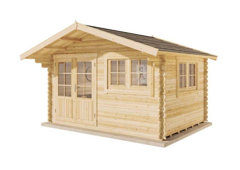 Alpholz Gartenhaus Premium Set Gabriel 400 x 300 cm inkl. Montage, BxT: 428x367 cm von Alpholz