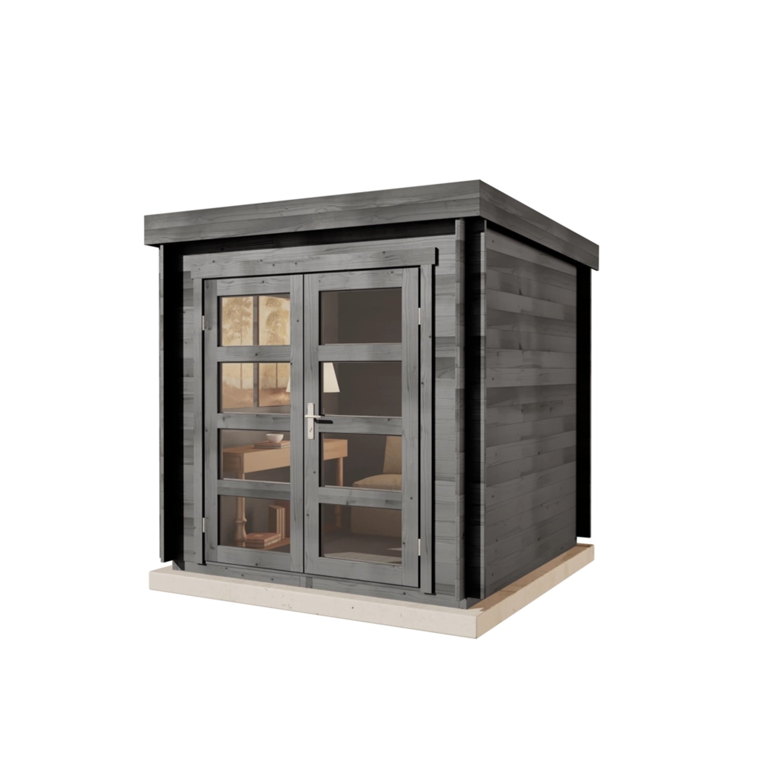 Alpholz Gartenhaus Set Paloma petit Imprägniert Grau 234x234cm inkl. Dacheindeckung und Fußboden Alpholz Gartenhaus Set Paloma petit Imprägniert Grau 234x234cm inkl. Dacheindeckung und Fußboden von Alpholz