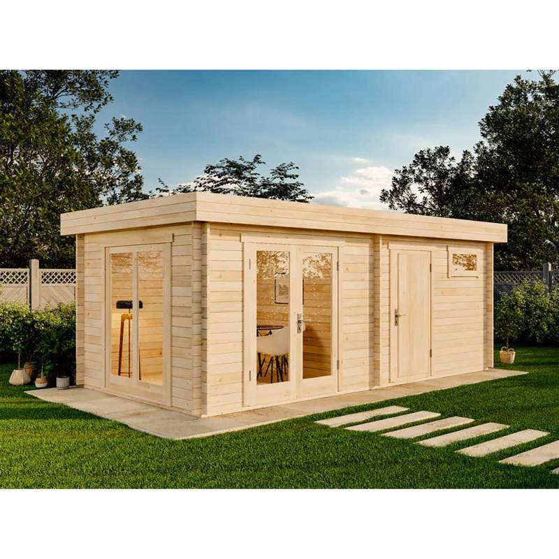 Alpholz Gartenhaus Vönix-40 Flachdach Unbehandelt 618 cm x 320 cm Alpholz Gartenhaus Vönix-40 Flachdach Unbehandelt 618 cm x 320 cm von Alpholz