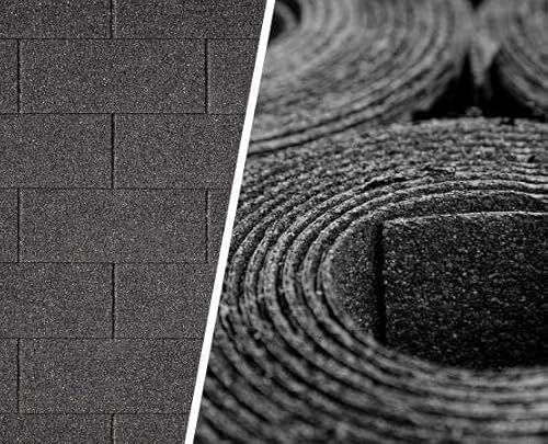Set zur Dacheindeckung von Gartenhäusern 1 | 0-3 m² | Satteldach | Dachpappe | Rechteckschindeln von Alpholz