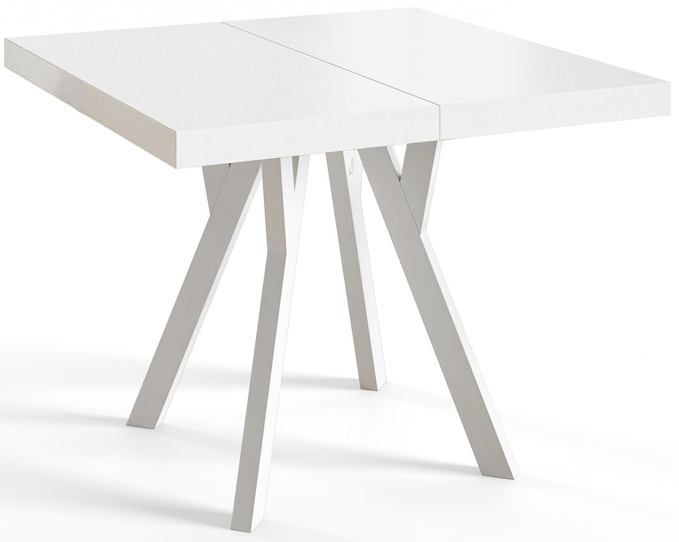 Alpi-Möbel Esstisch Wohnzimmertisch - Ausziehbarer rechteckiger Tisch - Weiß, Ausziehbar, 2 x Einsatz 50 cm Alpi-Möbel Esstisch Wohnzimmertisch - Ausziehbarer rechteckiger Tisch - Weiß, Ausziehbar, 2 x Einsatz 50 cm von Alpi-Möbel