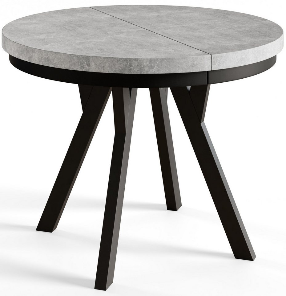 Alpi-Möbel Esstisch Wohnzimmertisch - Ausziehbarer runder Tisch 80-120 cm - Hellbeton, Ausziehbar, 2 x Einsatz 50 cm Alpi-Möbel Esstisch Wohnzimmertisch - Ausziehbarer runder Tisch 80-120 cm - Hellbeton, Ausziehbar, 2 x Einsatz 50 cm von Alpi-Möbel
