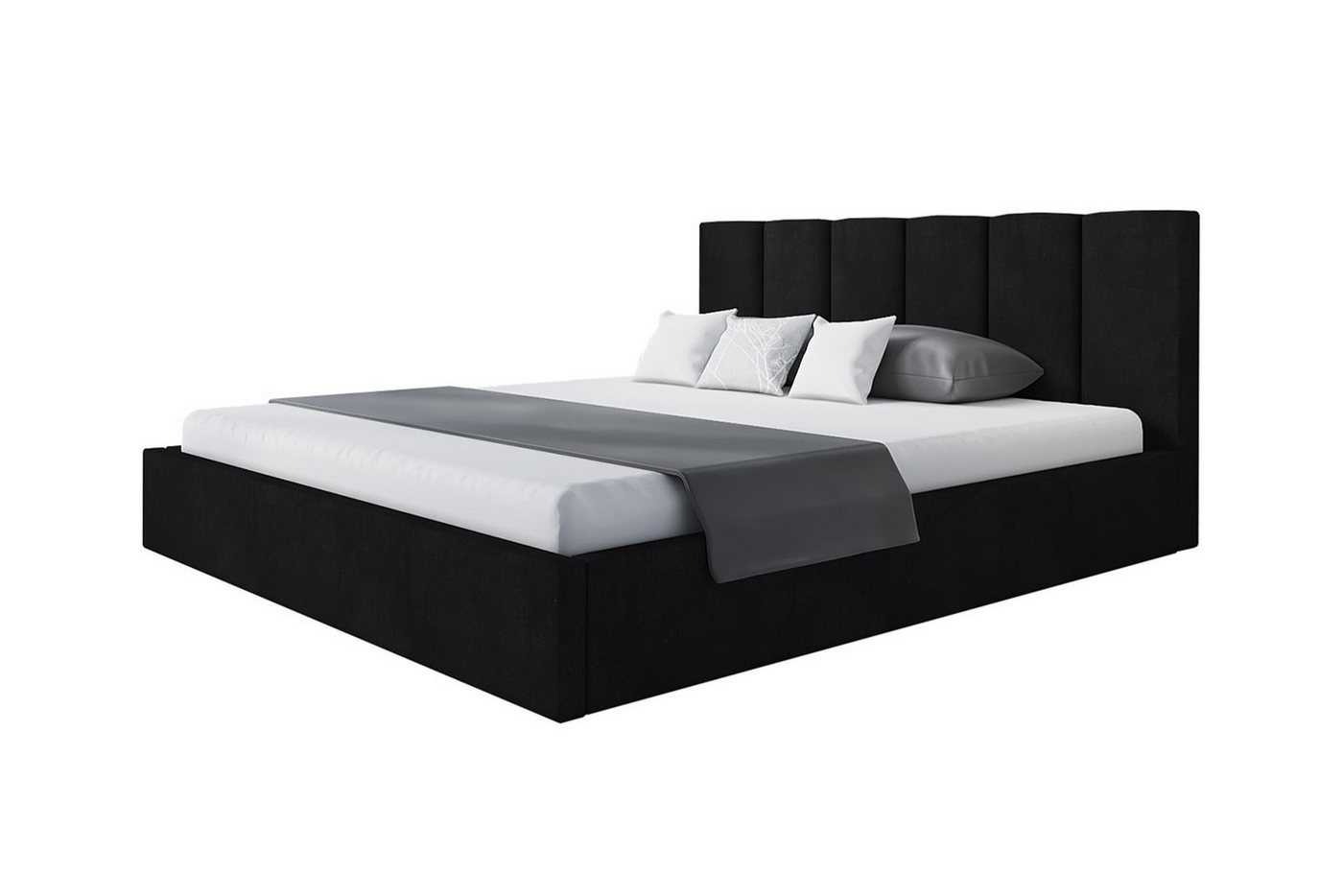 Alpi-Möbel Polsterbett mit Kopfteil TOKIO SLIM - 200x120 cm, Schwarz Alpi-Möbel Polsterbett mit Kopfteil TOKIO SLIM - 200x120 cm, Schwarz von Alpi-Möbel