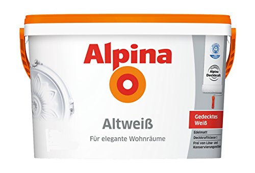 Alpina Wandfarbe Altweiß 10 Liter matt von Alpina
