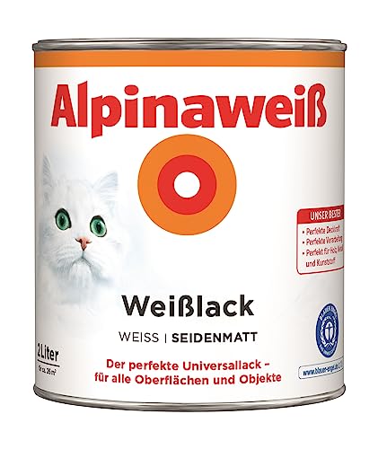 Alpina Weißlack 2 Liter seidenmatt von Alpina