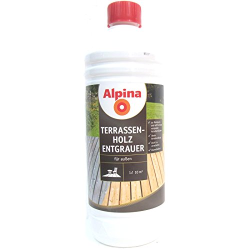 1L Alpina Terassen Holzentgrauer Holzreiniger Holz Reiniger Entgrauer von Alpina