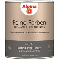 ALPINA Buntlack »Feine Farben«, 0,75 l, graphitgrau von Alpina
