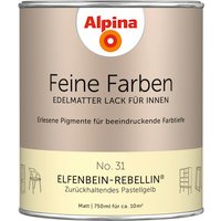 ALPINA Buntlack »Feine Farben«, 0,75 l, pastellgelb von Alpina