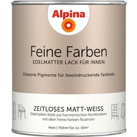 ALPINA Buntlack »Feine Farben«, 0,75 l, weiß - weiss von Alpina