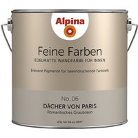 ALPINA Dispersionsfarbe »Feine Farben«, edelmatt, 2,5 l - braun von Alpina