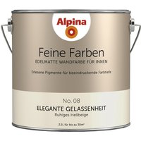 ALPINA Dispersionsfarbe »Feine Farben«, edelmatt, 2,5 l - beige von Alpina