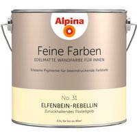 ALPINA Dispersionsfarbe »Feine Farben«, edelmatt, 2,5 l - gelb von Alpina