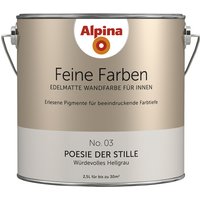 ALPINA Dispersionsfarbe »Feine Farben«, edelmatt, 2,5 l - grau von Alpina