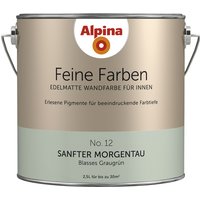 ALPINA Dispersionsfarbe »Feine Farben«, edelmatt, 2,5 l - gruen von Alpina