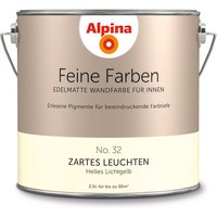 ALPINA Dispersionsfarbe »Feine Farben«, edelmatt, 2,5 l - gelb von Alpina