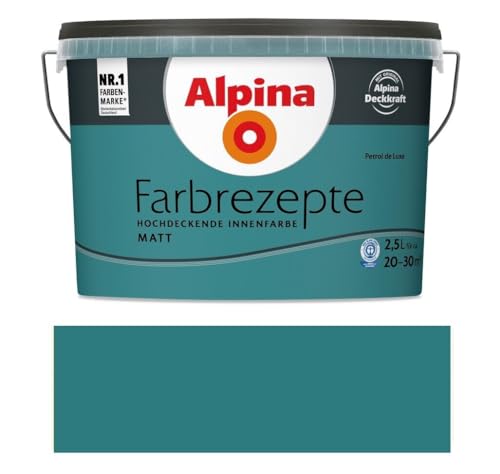 Alpina Farbrezepte Petrol de Luxe matt 2,5 Liter von Alpina