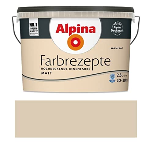 Alpina Farbrezepte Weicher Sand matt 2,5 Liter von Alpina