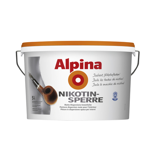 ALPINA Innenfarbe, weiß, 5 l, 8 m²/l - weiss von Alpina
