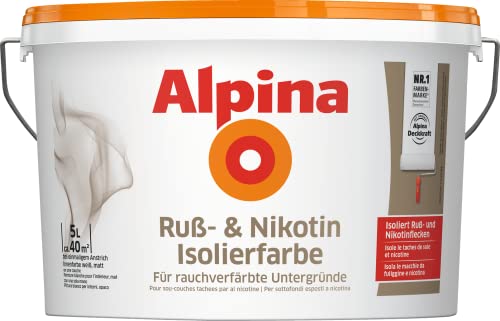 ALPINA, Spray, Innenfarbe Nikotinsperre 10 L. weiß matt hochdeckend von Alpina