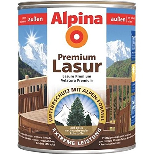 ALPINA Premium Lasur, 2,5L Holz Dickschichtlasur außen, Farblos ALPINA Premium Lasur, 2,5L Holz Dickschichtlasur außen, Farblos von Alpina