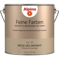 ALPINA Wandfarbe, 2,5 Liter für ca. 20-30m² - beige von Alpina