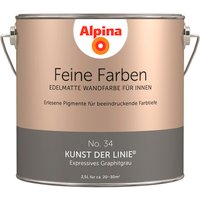 ALPINA Wandfarbe, 2,5 Liter für ca. 20-30m² - grau von Alpina