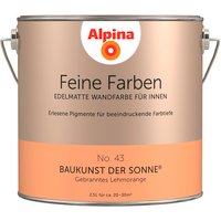 ALPINA Wandfarbe, 2,5 Liter für ca. 20-30m² - orange von Alpina