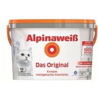 ALPINA Dispersionsfarbe »Alpinaweiß Das Original«, weiß, matt, 10 l - weiss von Alpina