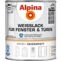 ALPINA Weißlack, seidenmatt - weiss von Alpina