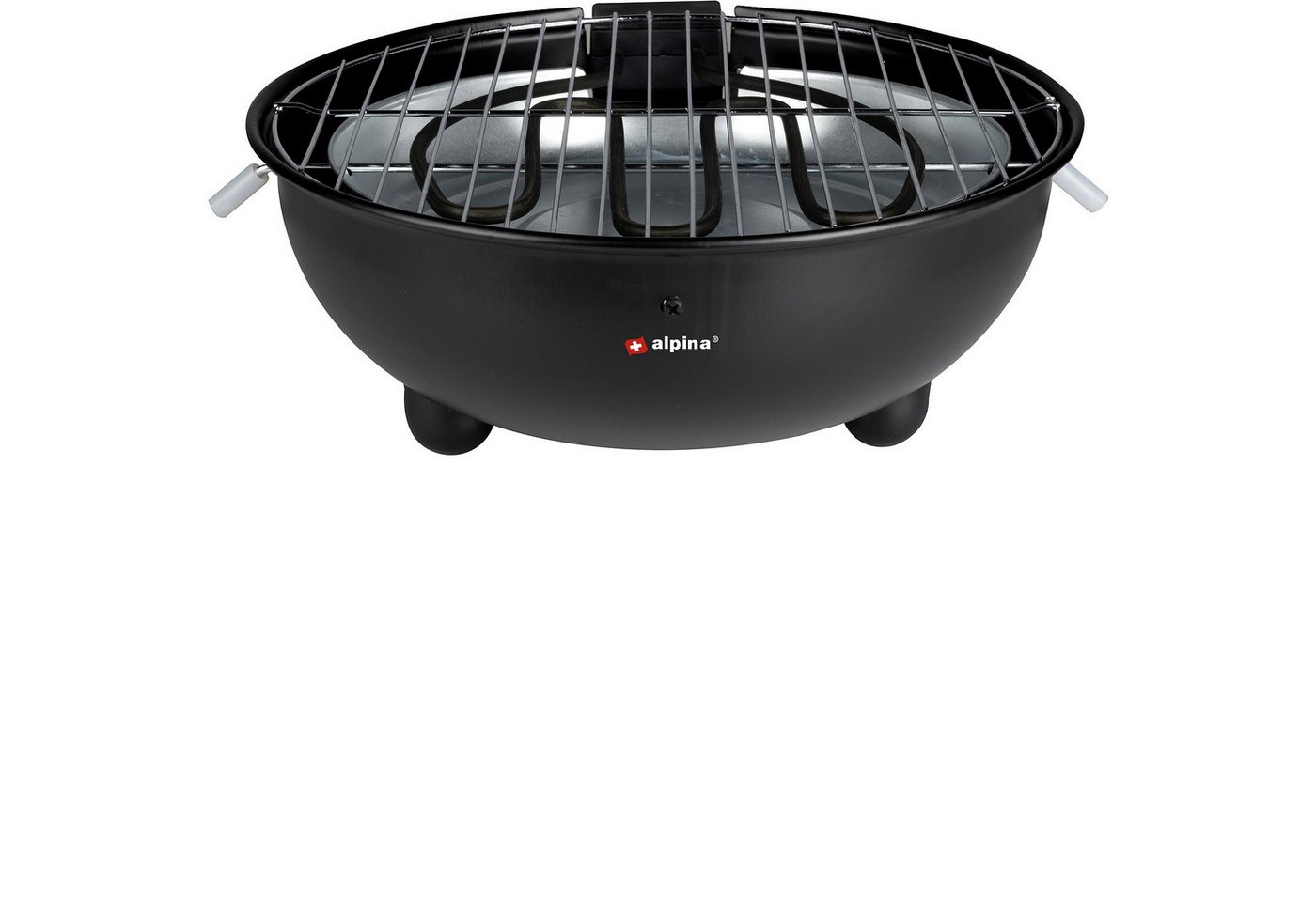 *Alpina* Tischgrill Alpina Tischgrill elektrisch, 1250,00 W, Kein Rauch, abnehmbarer Grillrost, Wasserstandsanzeige von *Alpina*