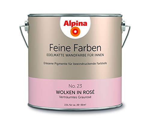 Alpina Feine Farben No. 23 Wolken in Rosé edelmatt 2,5 Liter von Alpina